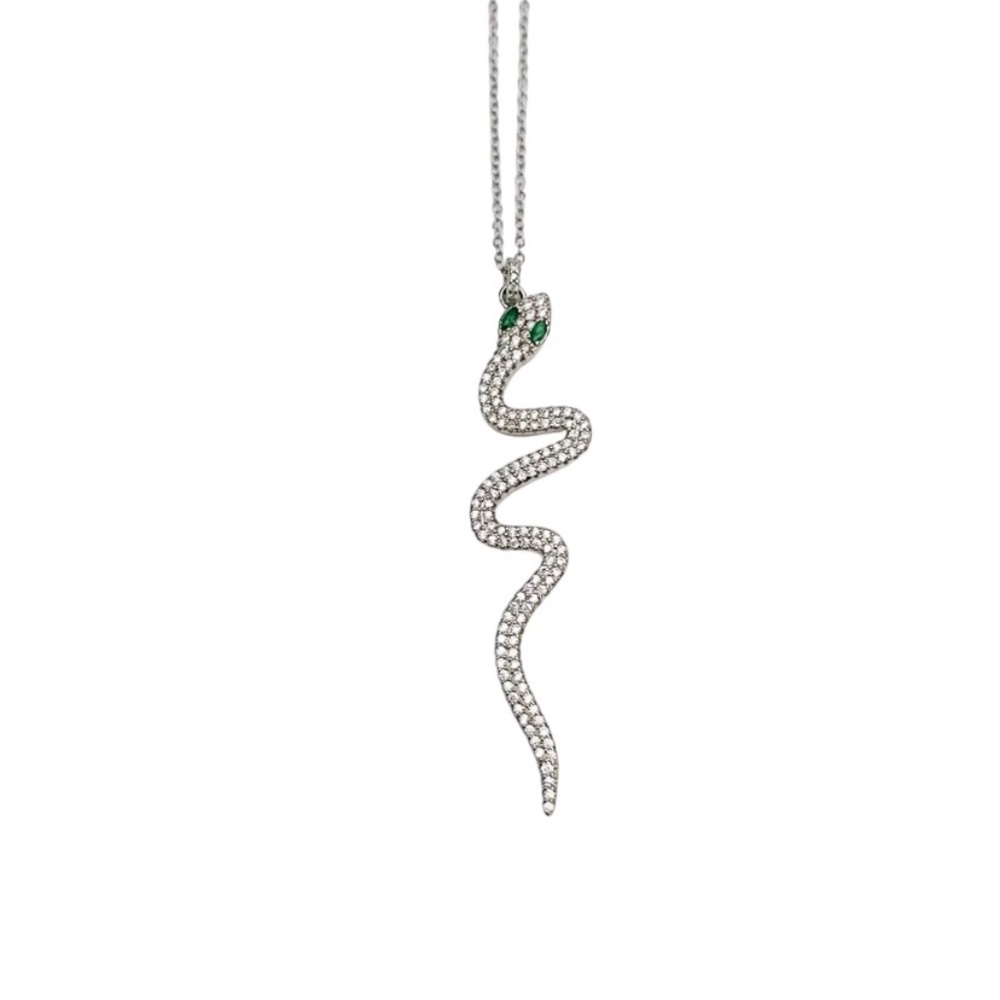 Taylor Swift Reputation Snake Sterling Silver Necklace